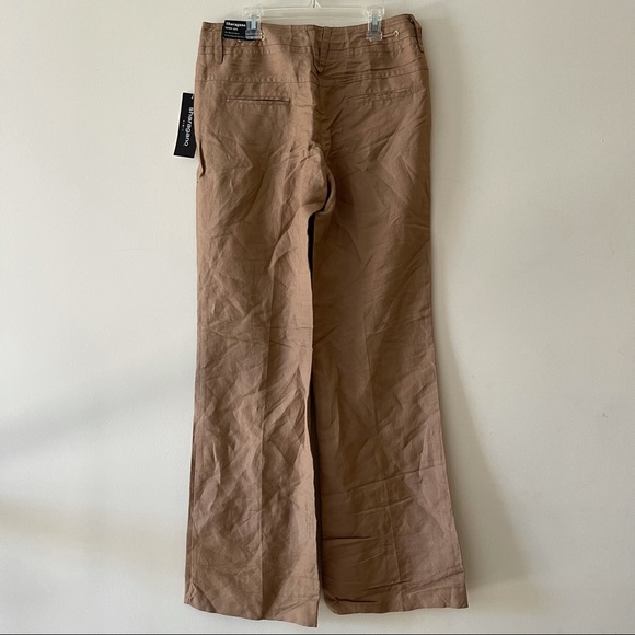 Brown Wide Leg Drawstring  Pants - Picture 2 of 3